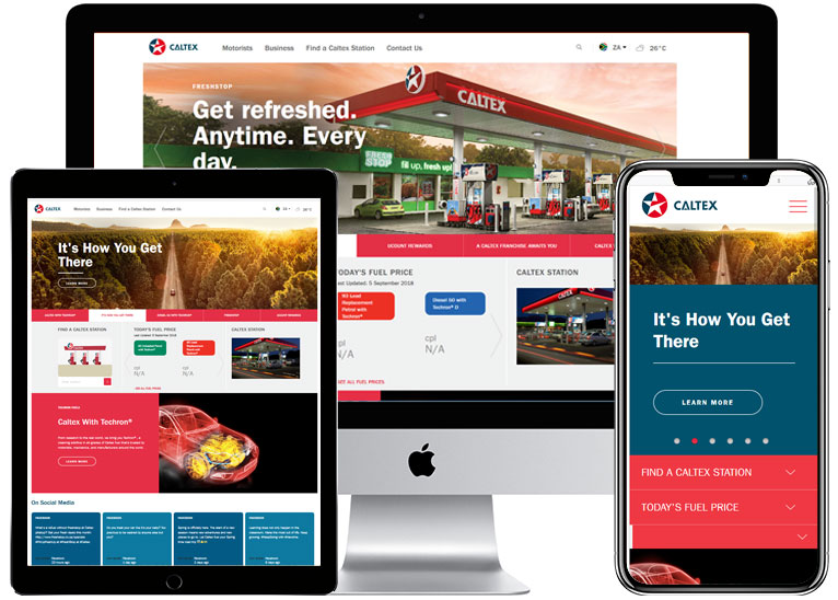 Case Study - Caltex - PHP and Wordpress web development services for Oil and Gas Industry