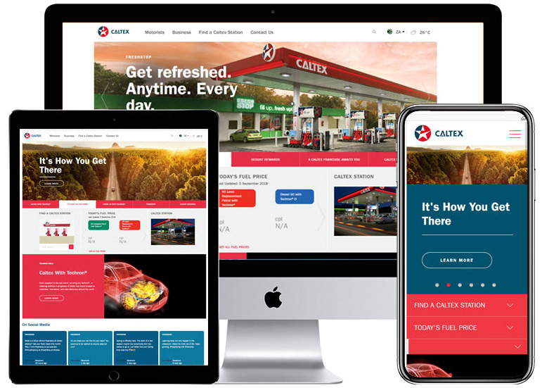 Case Study - Caltex - PHP and Wordpress web development services for Oil and Gas Industry